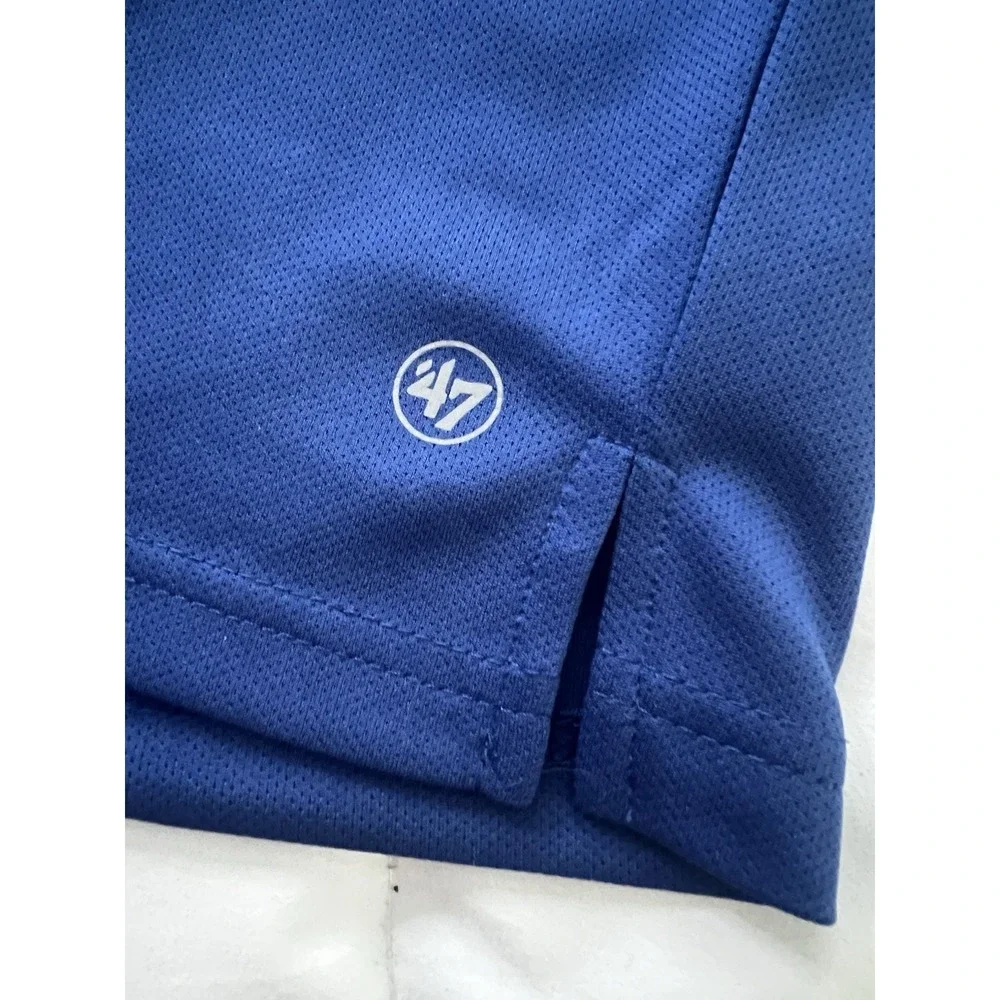 Kansas City Royals 47 Brand Polo Shirt Mens Medium Blue KC MLB (188)